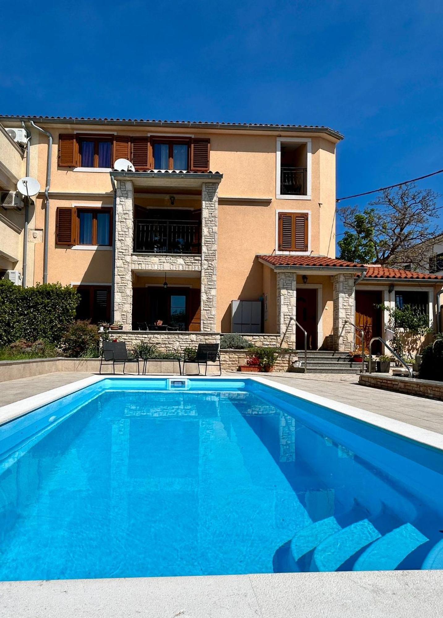 Villa Krasa Sea View Apartmants With Pool Ližnjan Exteriör bild